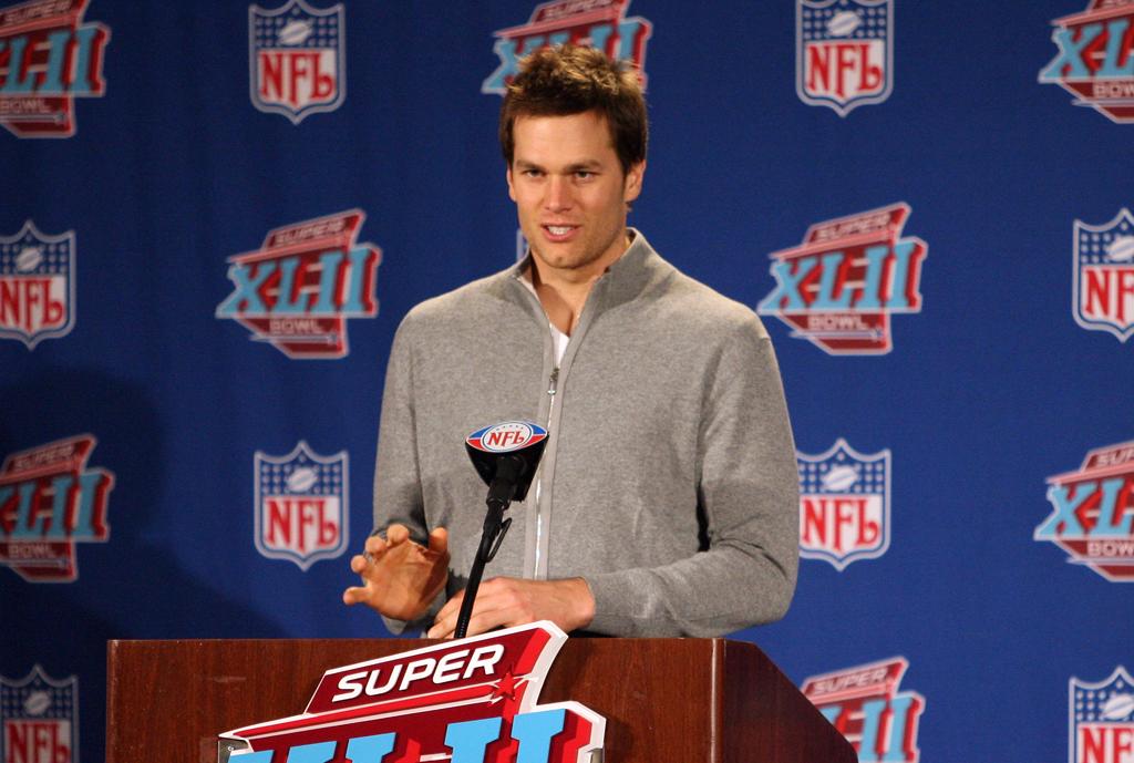 Tom Brady addresses the media