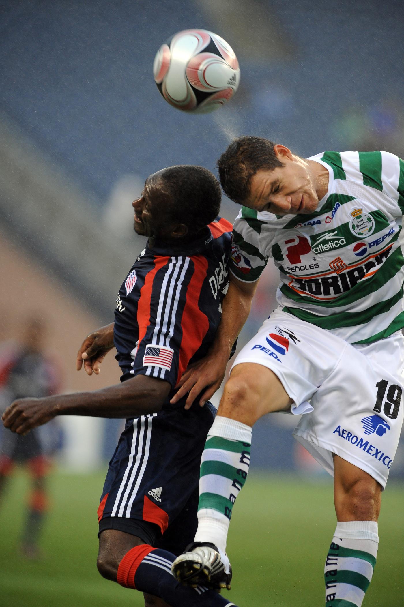 Kheli Dube has now scored in both of the Revolution’s wins over Santos Laguna dating back to last year's SuperLiga tournament <br><i>Keith Nordstrom</i>