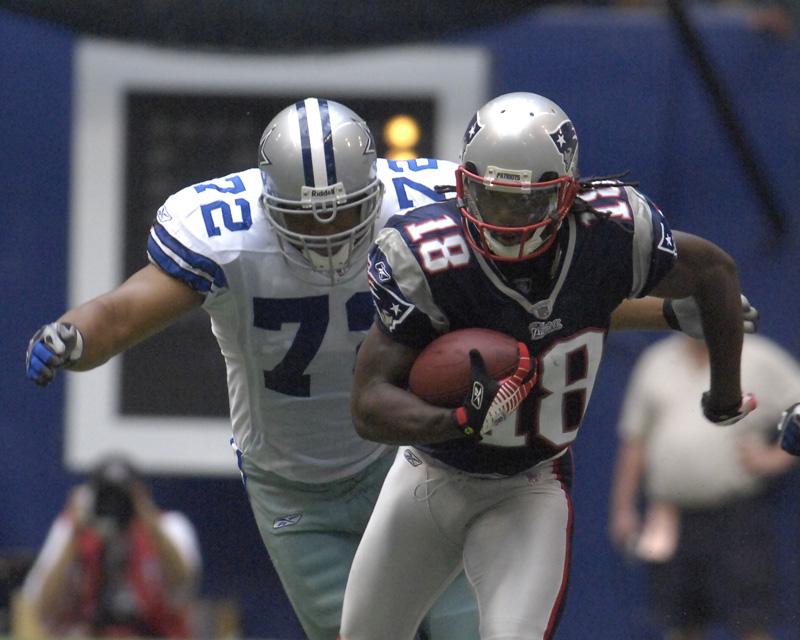 Donte Stallworth Donte Stallworth had his best game against Dallas in 2007 | Courtesy Patriots.com