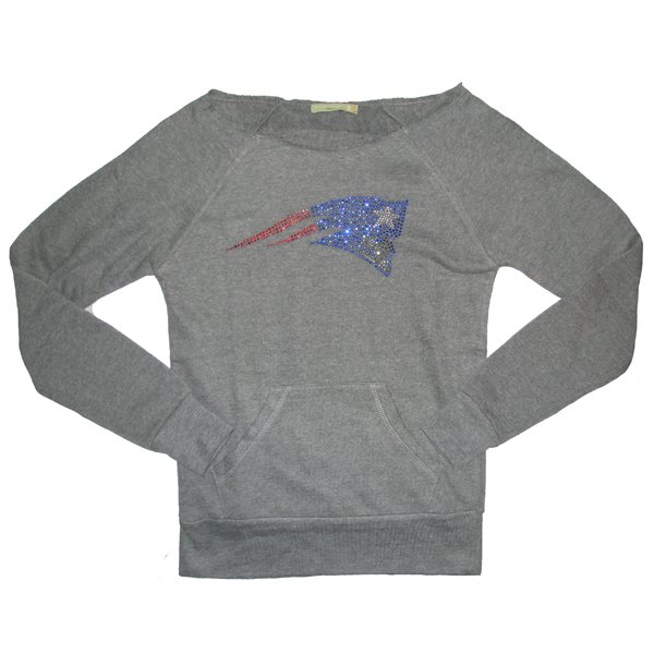 Ladies cuce crystal sweatshirt #patriots | Long sleeve tshirt men, New england patriots, Sweatshirts