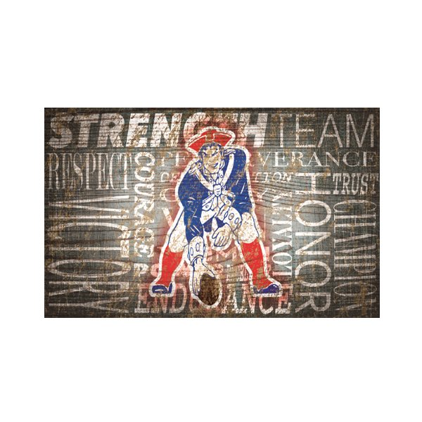 Official New England Patriots Patriots Throwback Word Collage